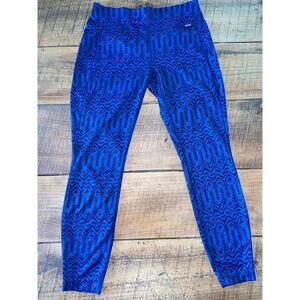 Patagonia Blue Black Patterned Leggings